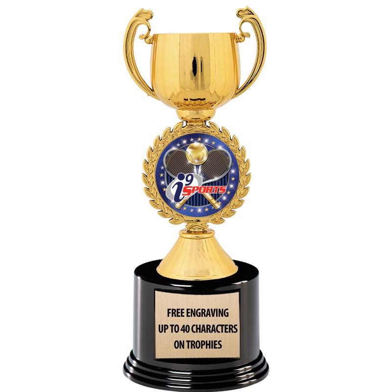 8.75" CHAPLET CUP GLD W/ RND B