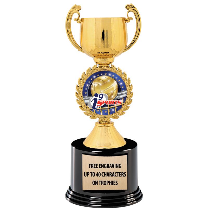 8.75" CHAPLET CUP GLD W/ RND B
