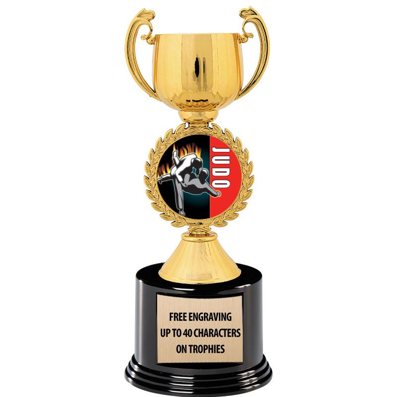 8.75" CHAPLET CUP GLD W/ RND B