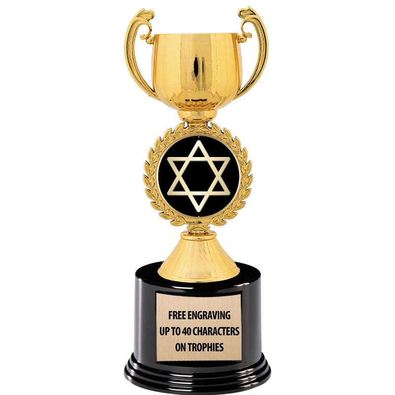 8.75" CHAPLET CUP GLD W/ RND B