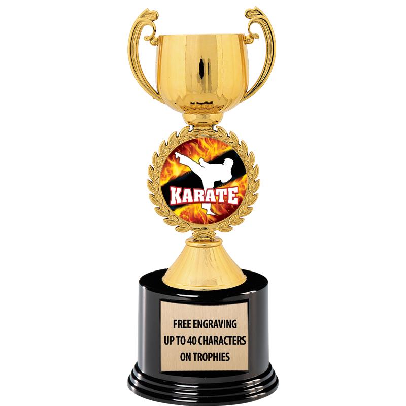 8.75" CHAPLET CUP GLD W/ RND B