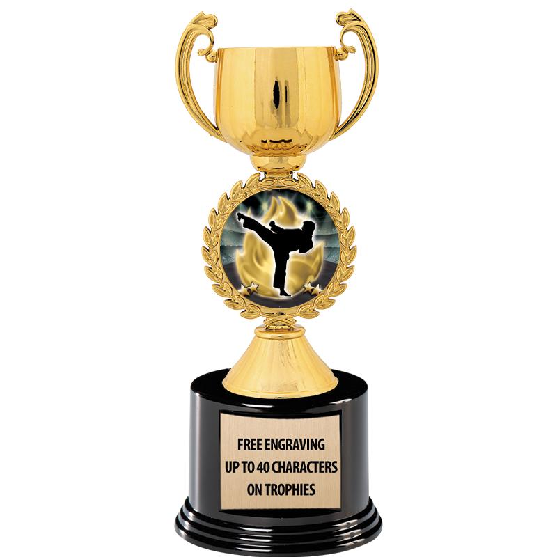 8.75" CHAPLET CUP GLD W/ RND B