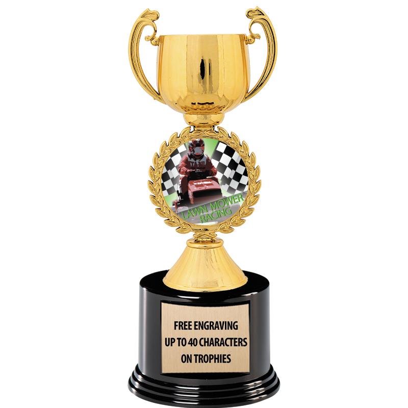 8.75" CHAPLET CUP GLD W/ RND B