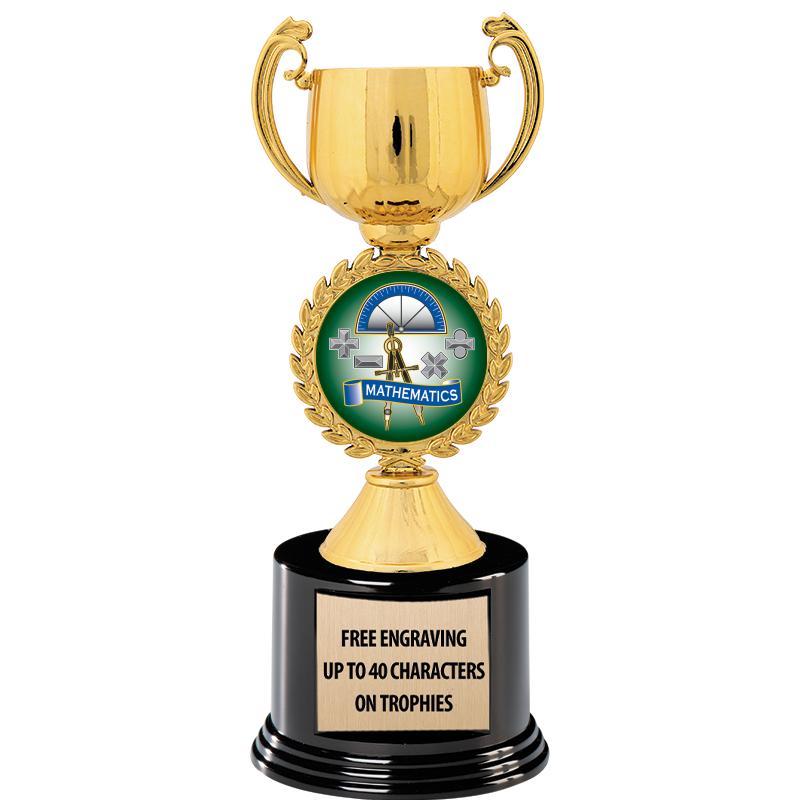 8.75" CHAPLET CUP GLD W/ RND B