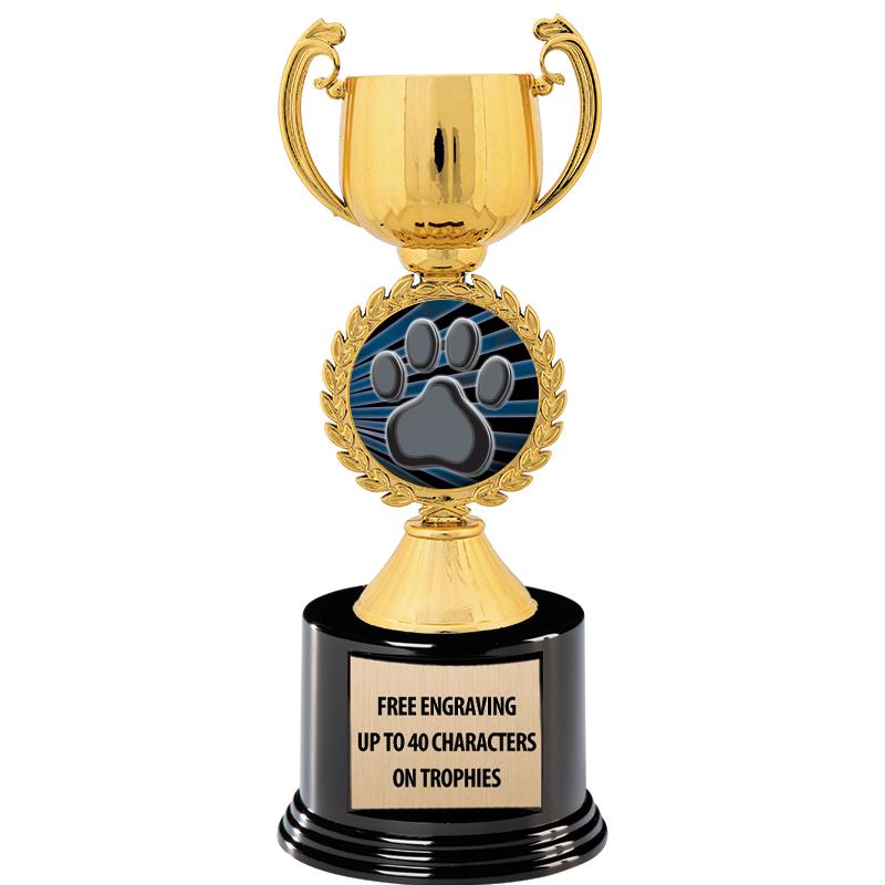 8.75" CHAPLET CUP GLD W/ RND B