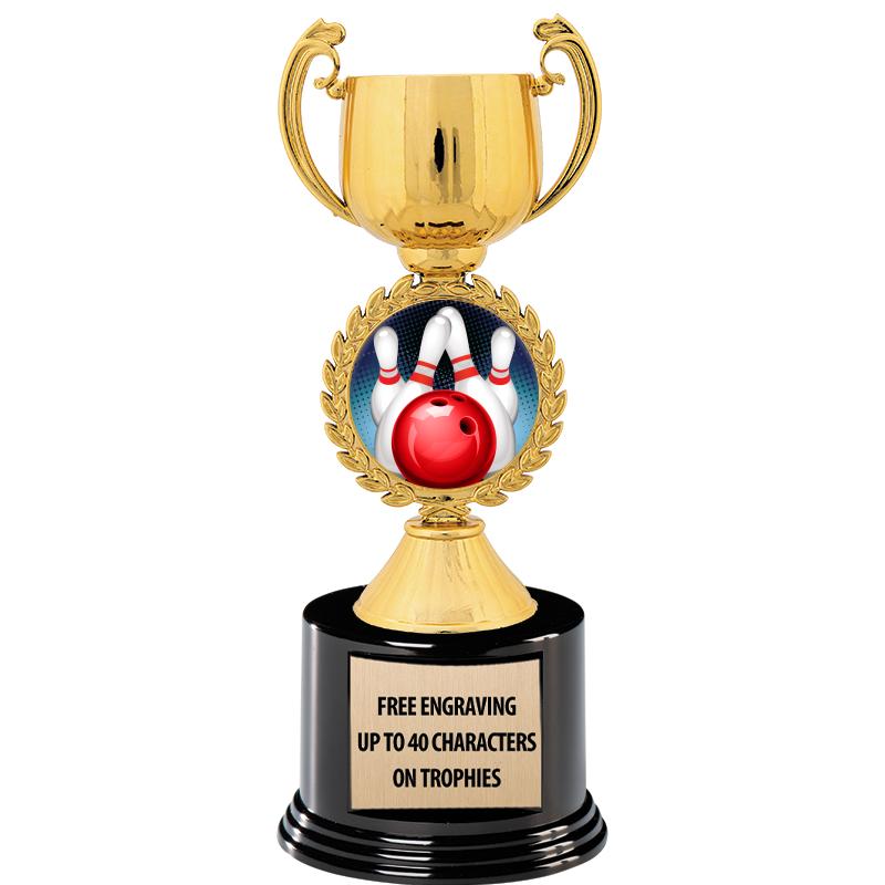 8.75" CHAPLET CUP GLD W/ RND B