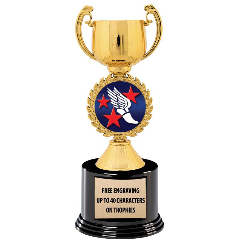 8.75" CHAPLET CUP GLD W/ RND B