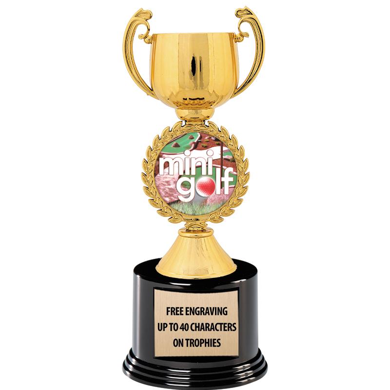 8.75" CHAPLET CUP GLD W/ RND B