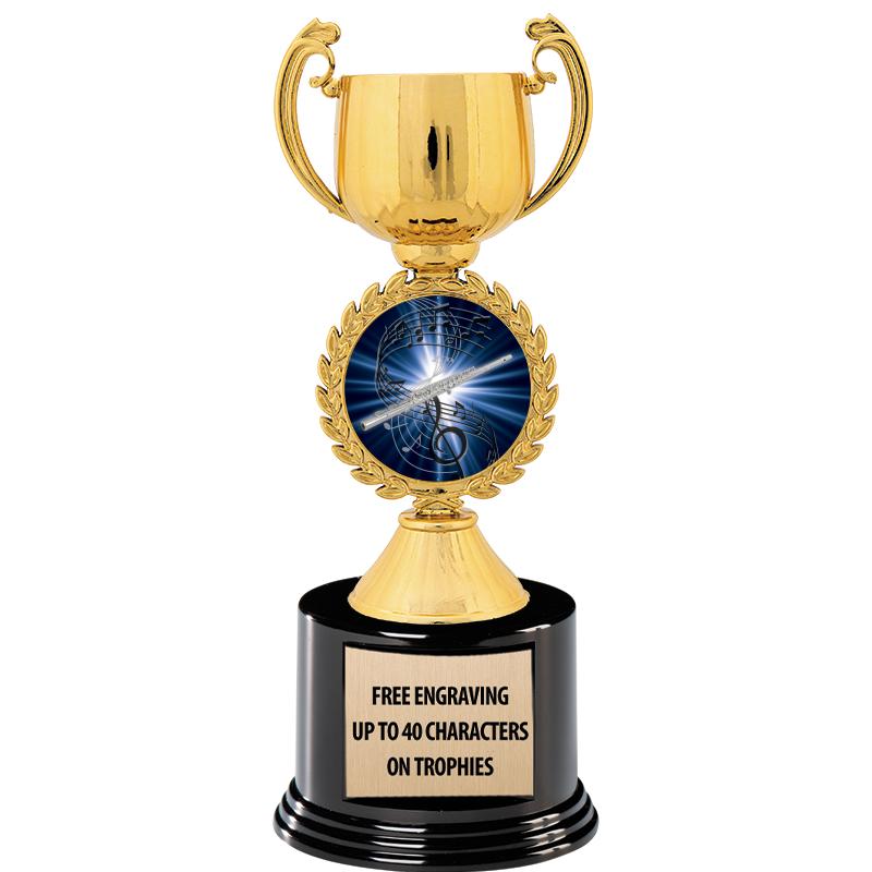 8.75" CHAPLET CUP GLD W/ RND B