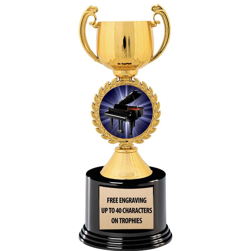 8.75" CHAPLET CUP GLD W/ RND B