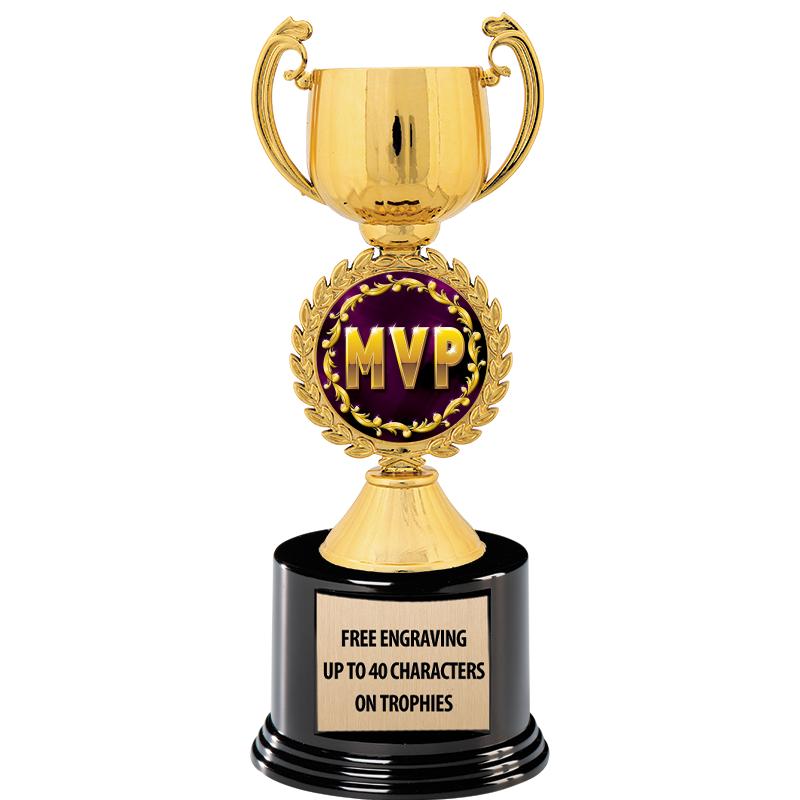 8.75" CHAPLET CUP GLD W/ RND B