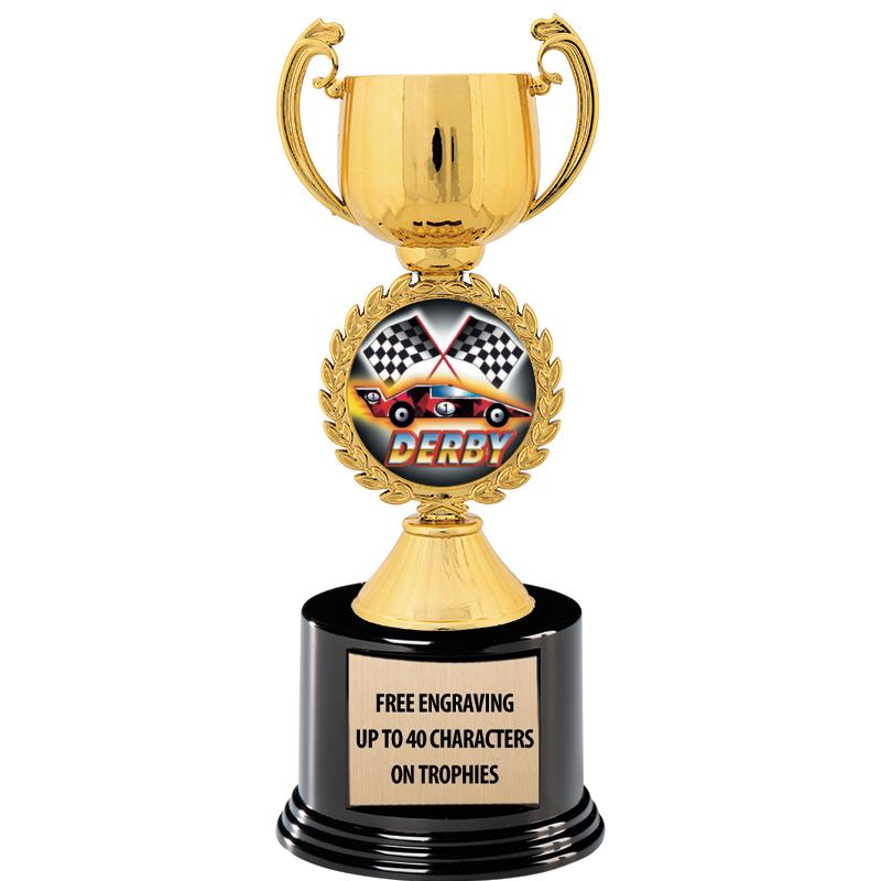 8.75" CHAPLET CUP GLD W/ RND B