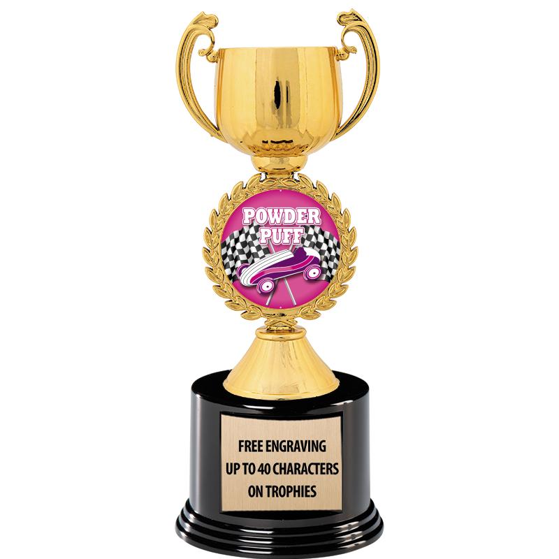 8.75" CHAPLET CUP GLD W/ RND B