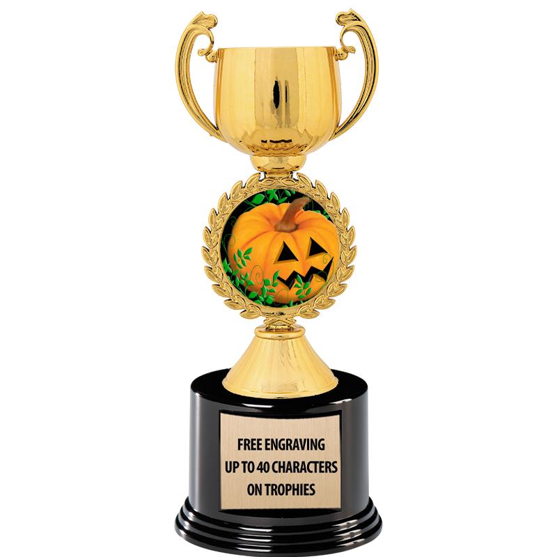 8.75" CHAPLET CUP GLD W/ RND B