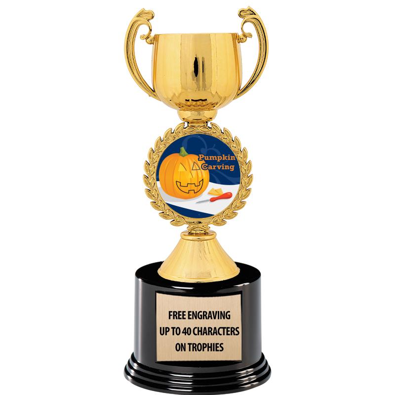 8.75" CHAPLET CUP GLD W/ RND B