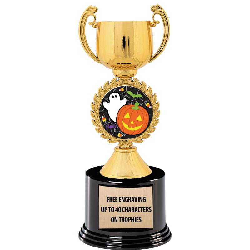 8.75" CHAPLET CUP GLD W/ RND B