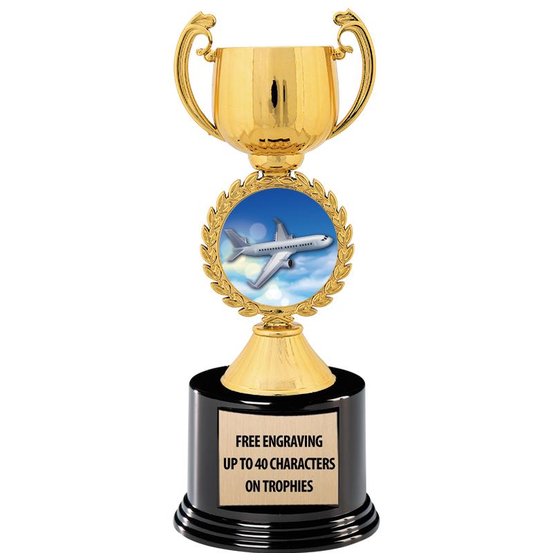 8.75" CHAPLET CUP GLD W/ RND B