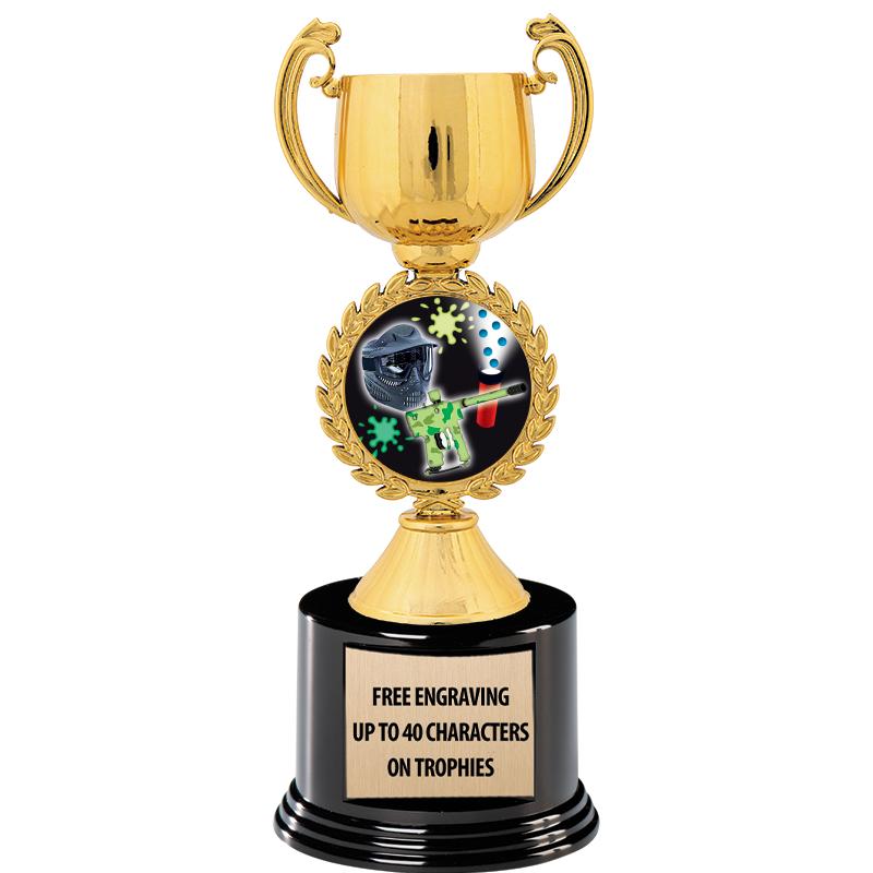 8.75" CHAPLET CUP GLD W/ RND B