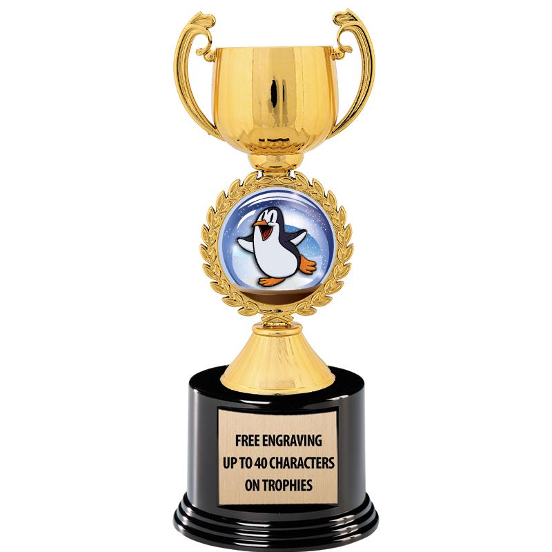 8.75" CHAPLET CUP GLD W/ RND B