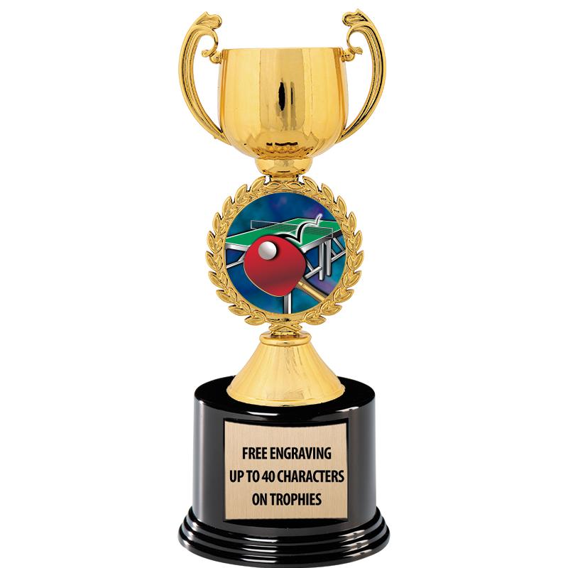 8.75" CHAPLET CUP GLD W/ RND B