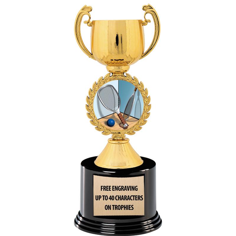 8.75" CHAPLET CUP GLD W/ RND B