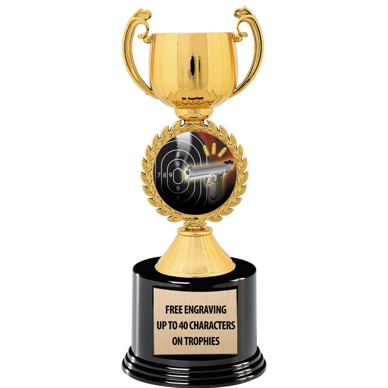 8.75" CHAPLET CUP GLD W/ RND B