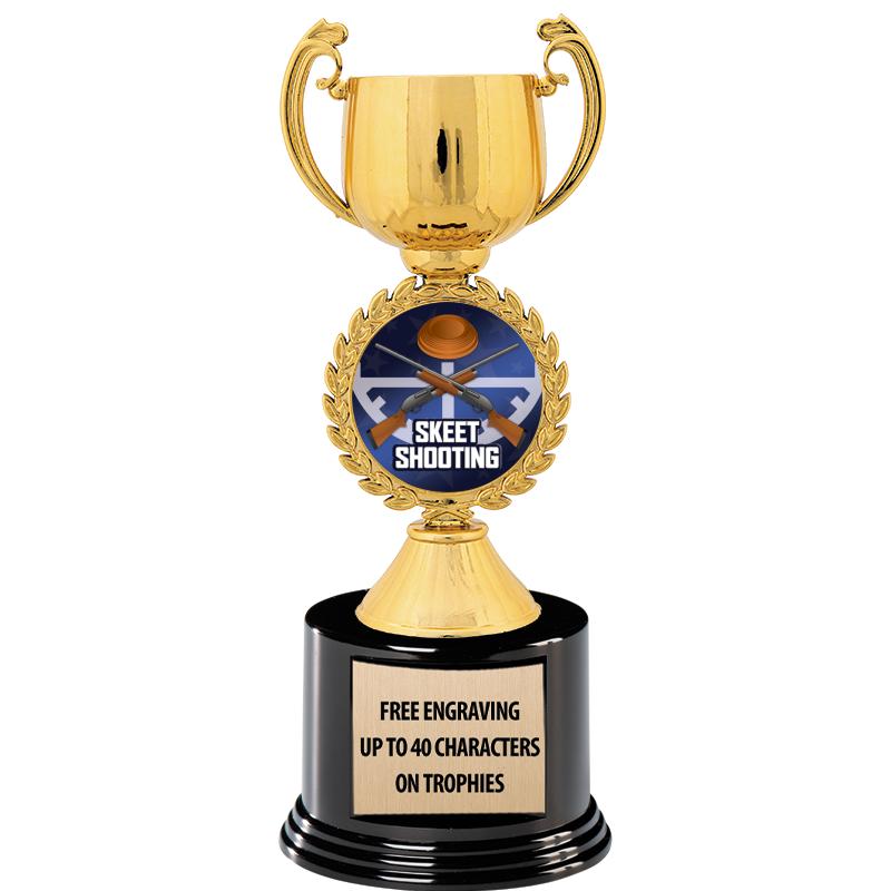 8.75" CHAPLET CUP GLD W/ RND B