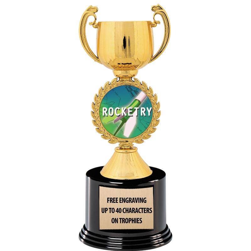 8.75" CHAPLET CUP GLD W/ RND B