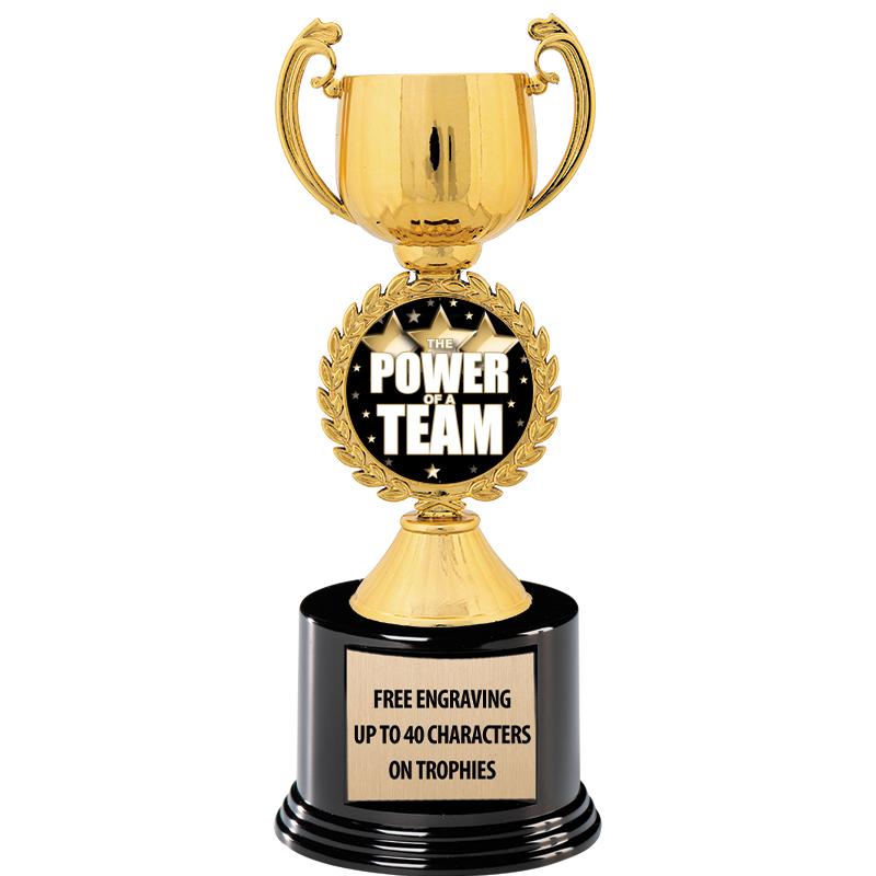 8.75" CHAPLET CUP GLD W/ RND B