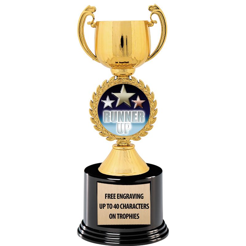 8.75" CHAPLET CUP GLD W/ RND B