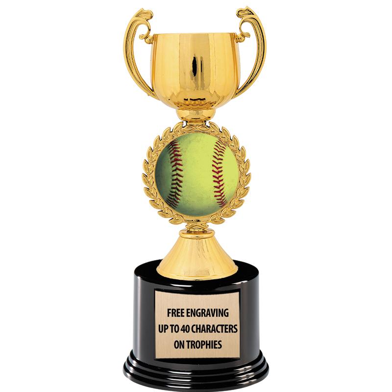 8.75" CHAPLET CUP GLD W/ RND B