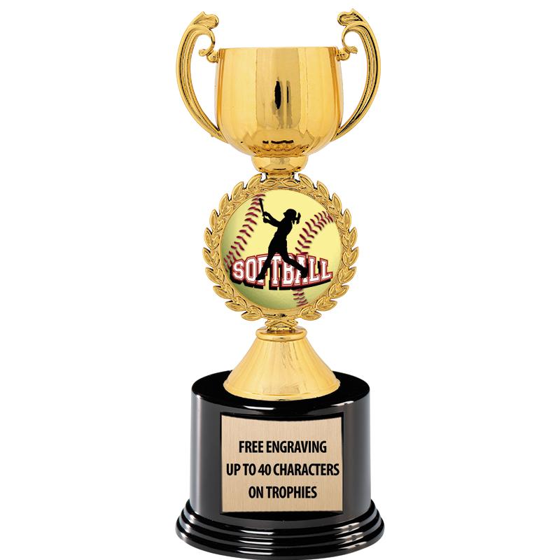 8.75" CHAPLET CUP GLD W/ RND B