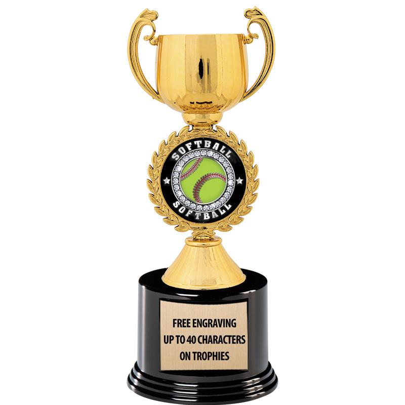 8.75" CHAPLET CUP GLD W/ RND B