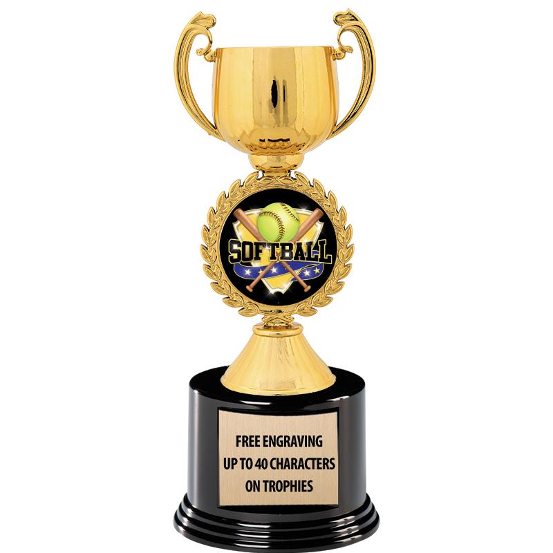 8.75" CHAPLET CUP GLD W/ RND B