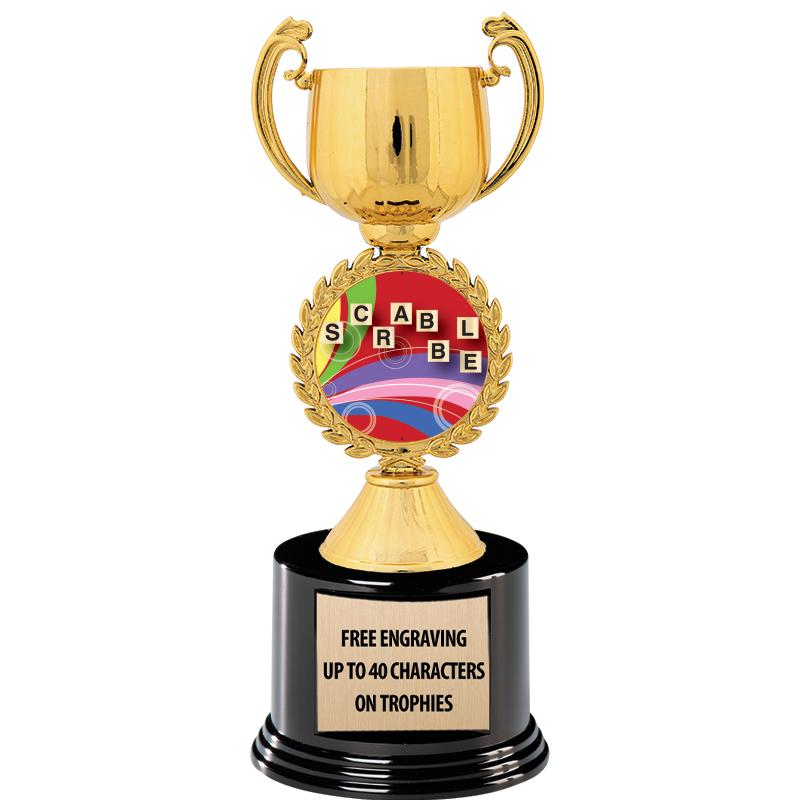 8.75" CHAPLET CUP GLD W/ RND B