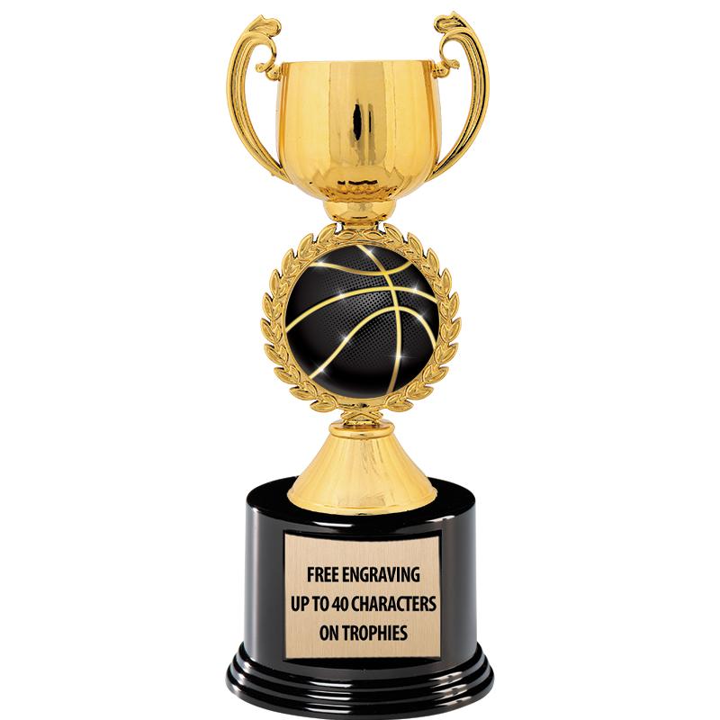 8.75" CHAPLET CUP GLD W/ RND B