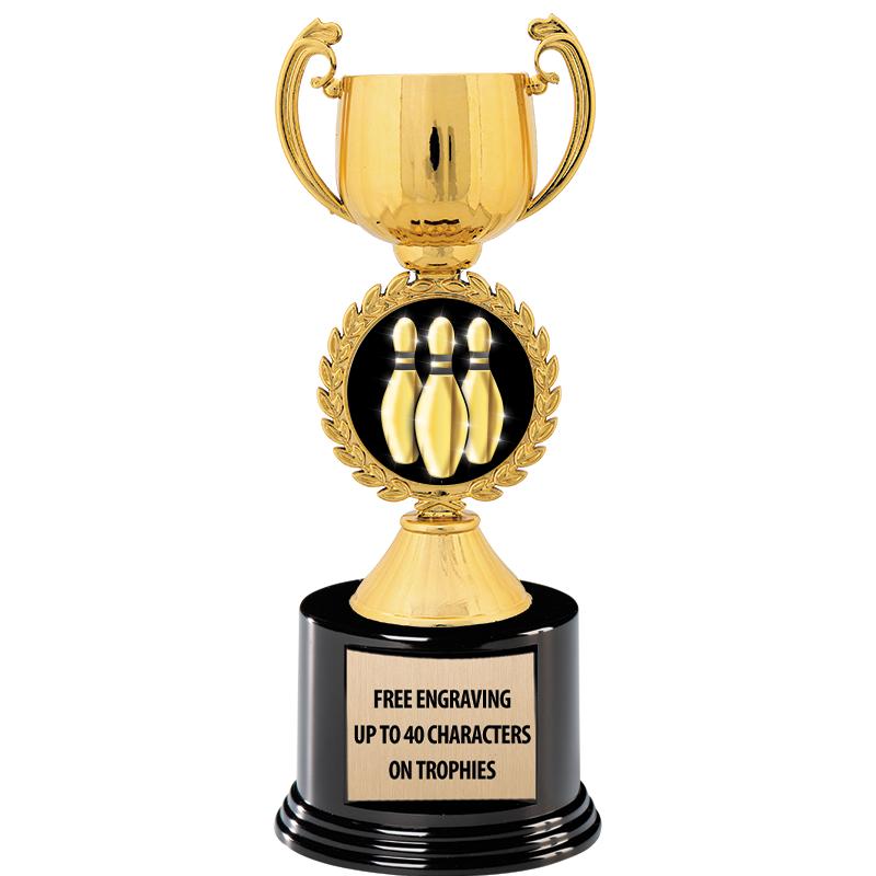 8.75" CHAPLET CUP GLD W/ RND B