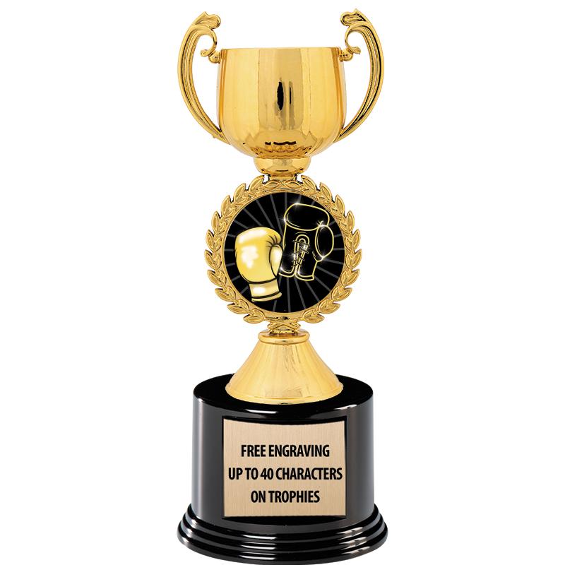 8.75" CHAPLET CUP GLD W/ RND B