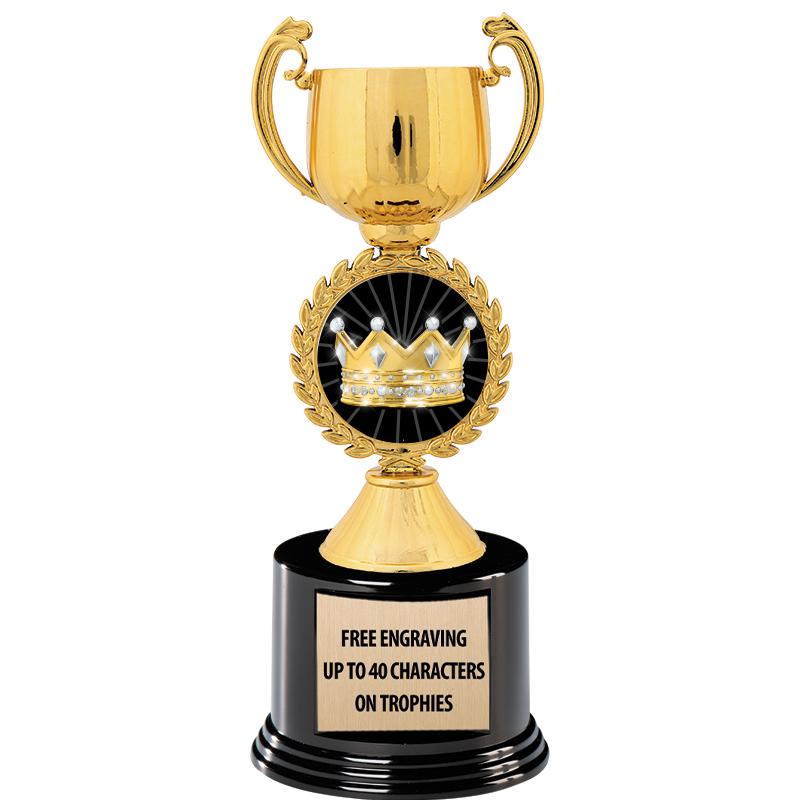 8.75" CHAPLET CUP GLD W/ RND B