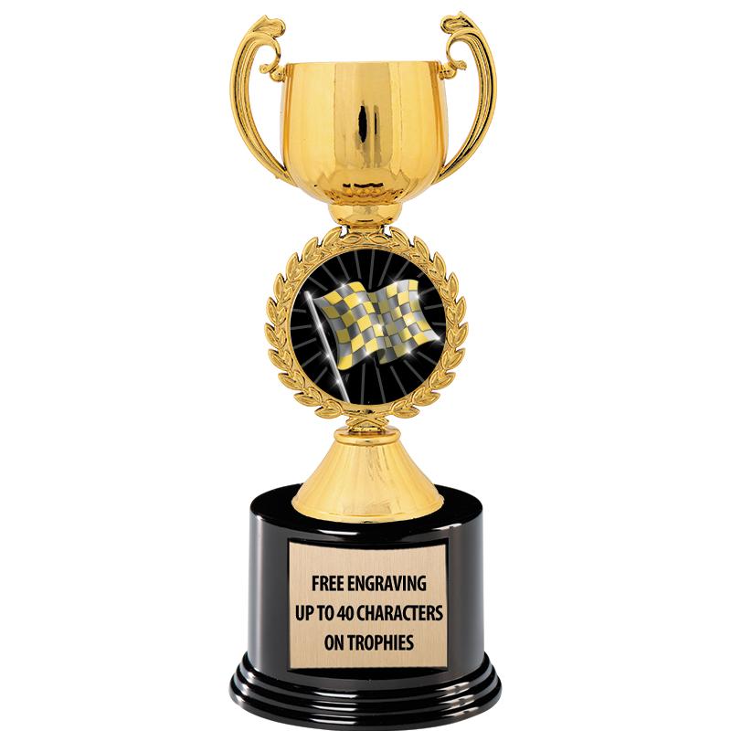 8.75" CHAPLET CUP GLD W/ RND B