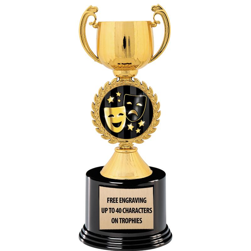 8.75" CHAPLET CUP GLD W/ RND B