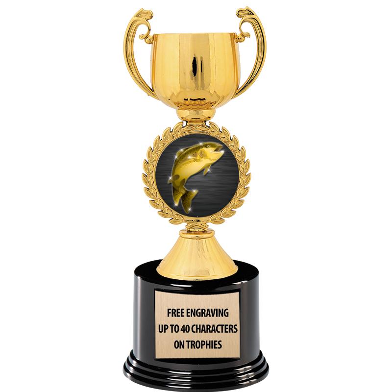 8.75" CHAPLET CUP GLD W/ RND B