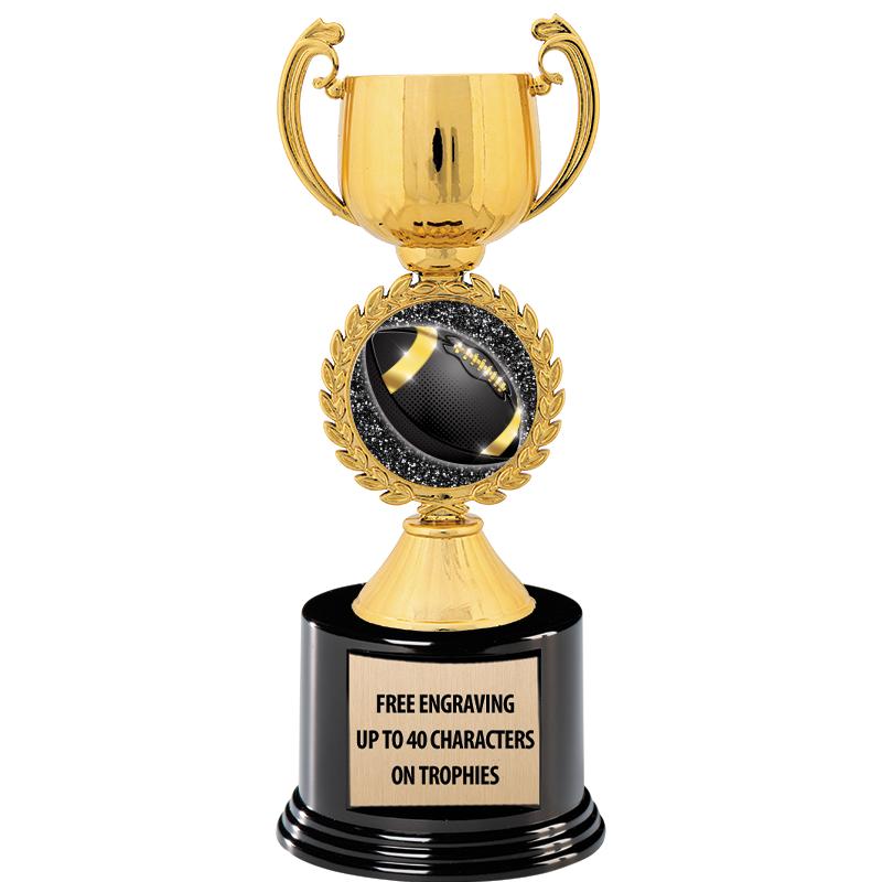 8.75" CHAPLET CUP GLD W/ RND B