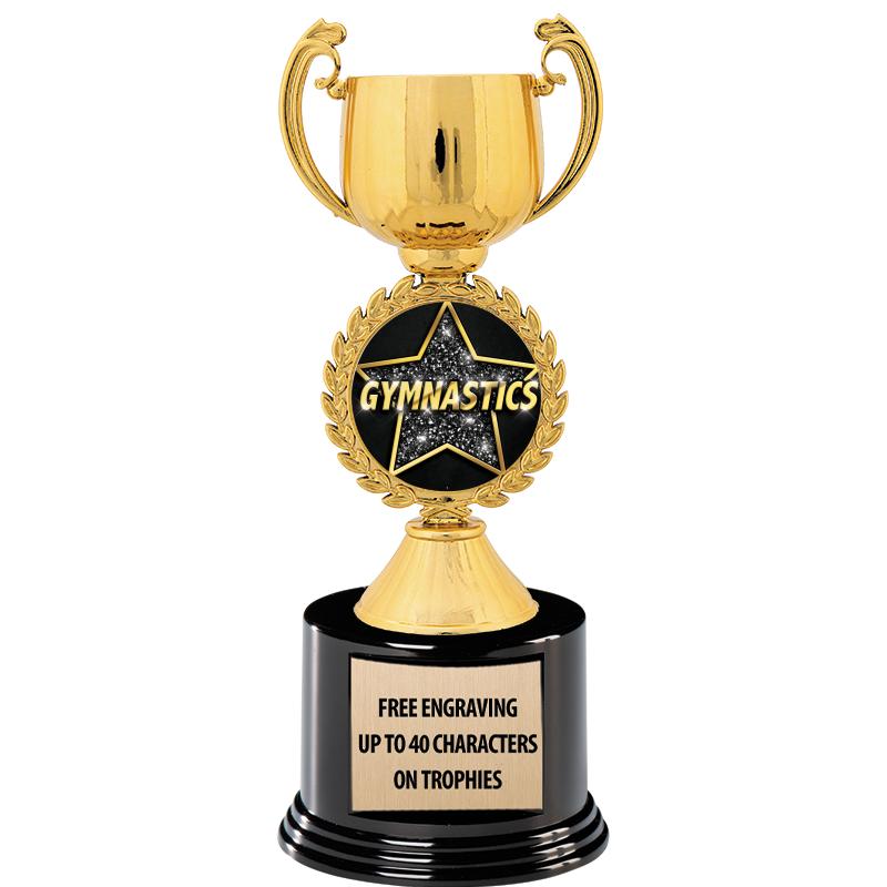 8.75" CHAPLET CUP GLD W/ RND B