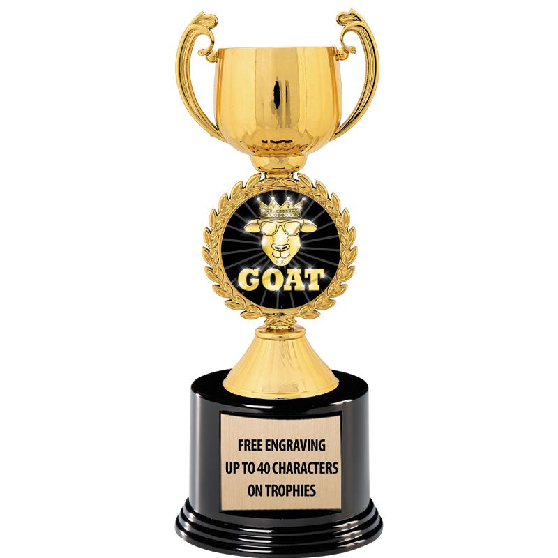 8.75" CHAPLET CUP GLD W/ RND B