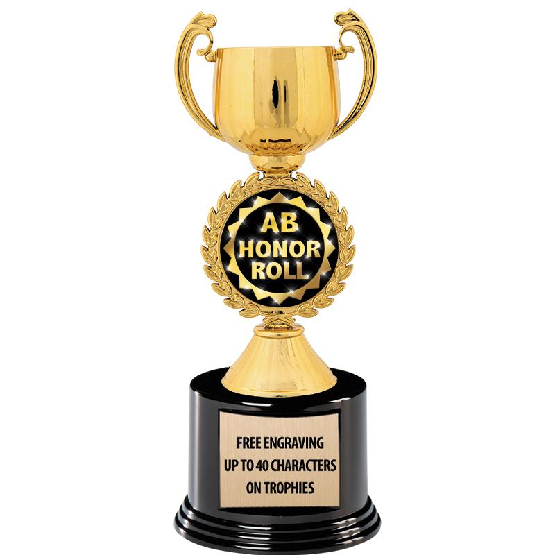 8.75" CHAPLET CUP GLD W/ RND B