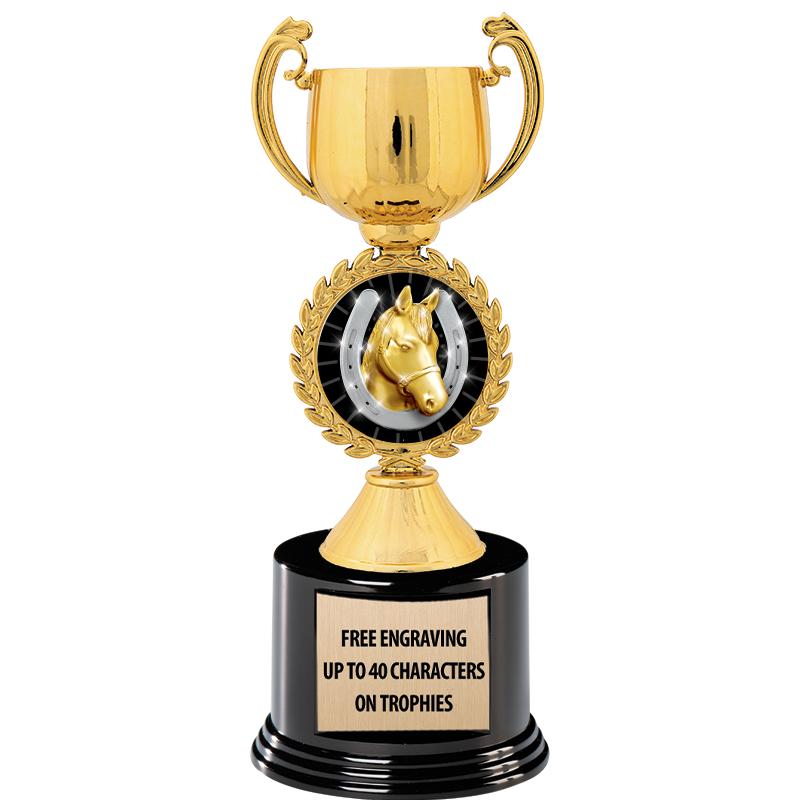 8.75" CHAPLET CUP GLD W/ RND B