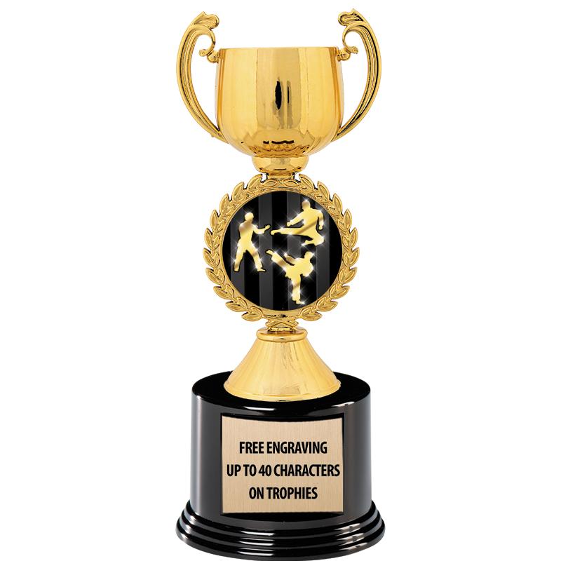 8.75" CHAPLET CUP GLD W/ RND B