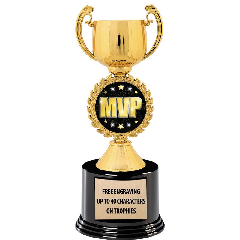 8.75" CHAPLET CUP GLD W/ RND B