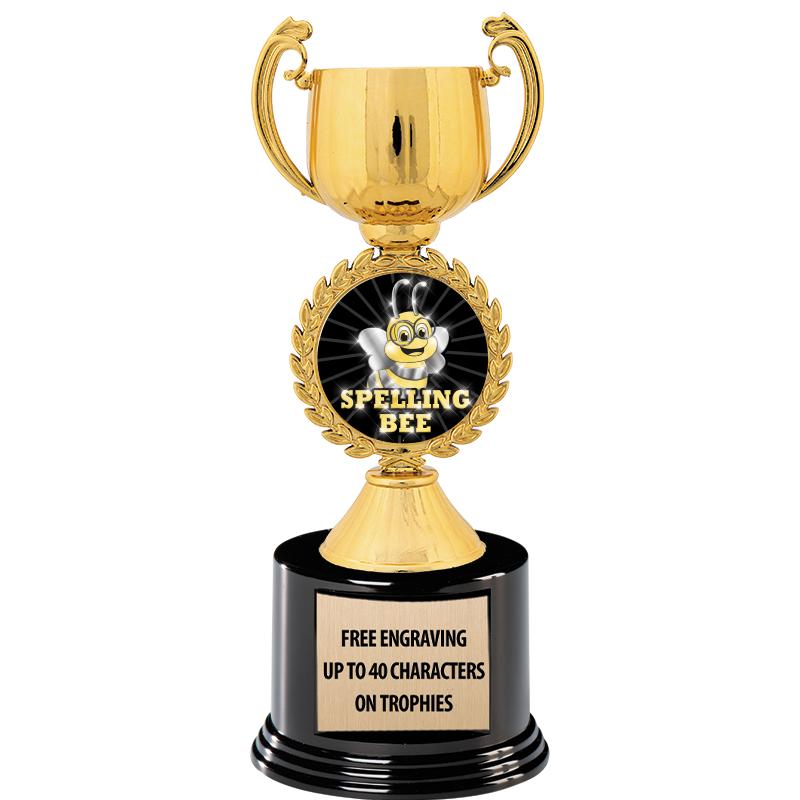 8.75" CHAPLET CUP GLD W/ RND B